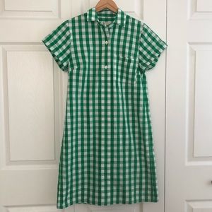 J. Crew Factory Gingham Shirtdress